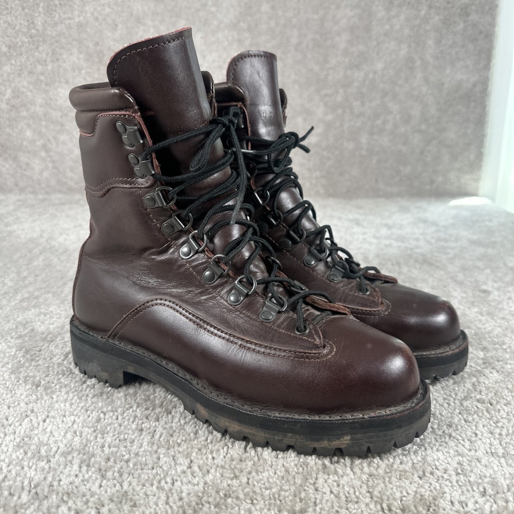 Vintage Danner Men's Yukon Hunting Boots Brown Leather Size 8 D USA Made 60230